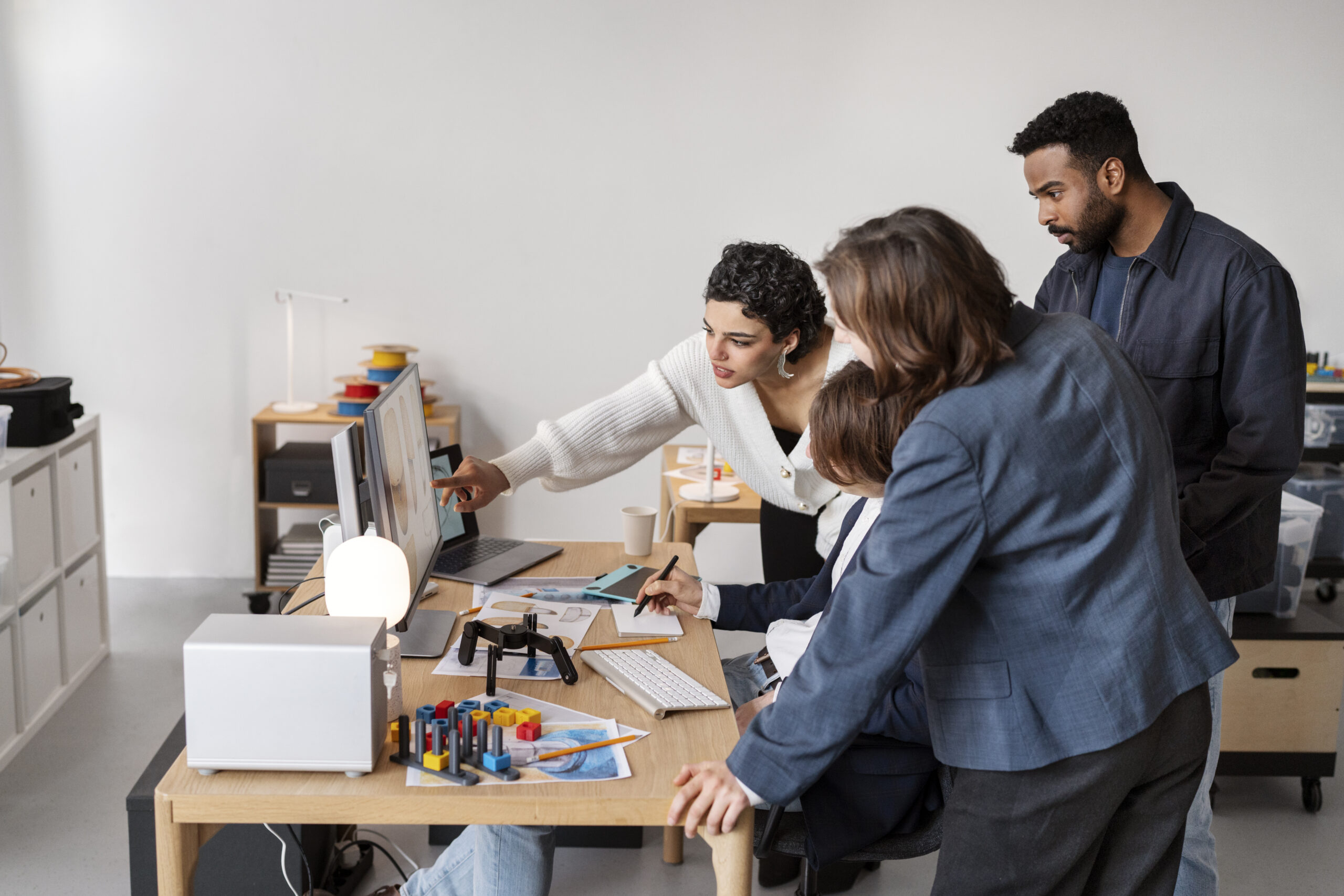 Collaborative project review and technical guidance in an institutional setting
