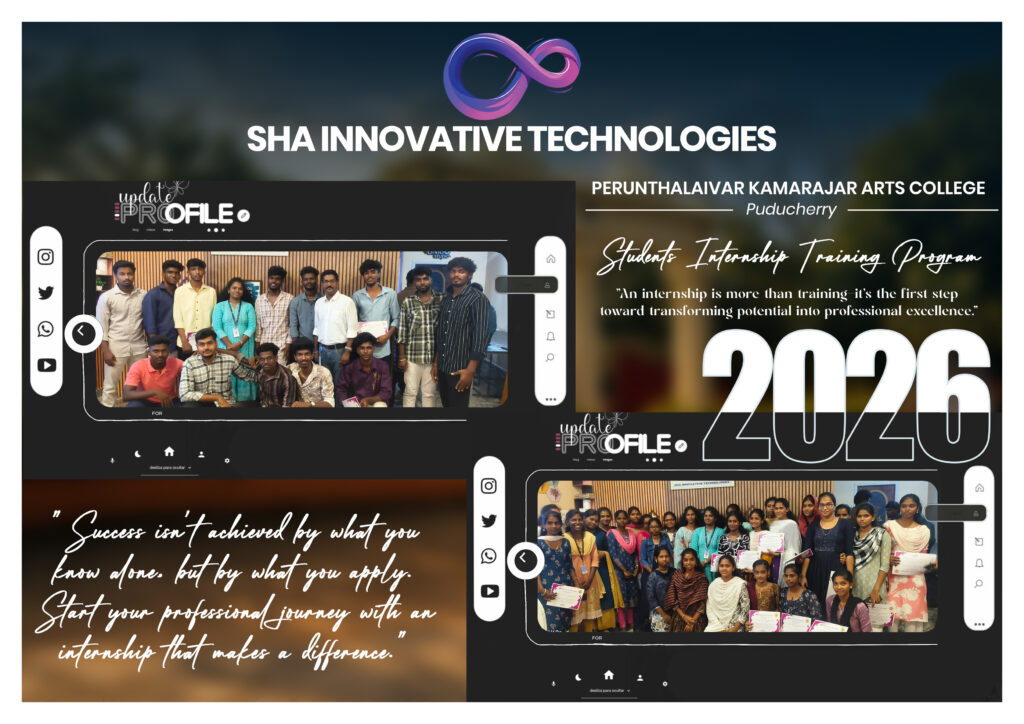 Student internship completion from Perunthalaivar Kamarajar Arts College, Puducherry