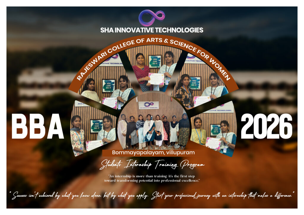 Student internship completion from Rajeswari College of Arts & Science for Women