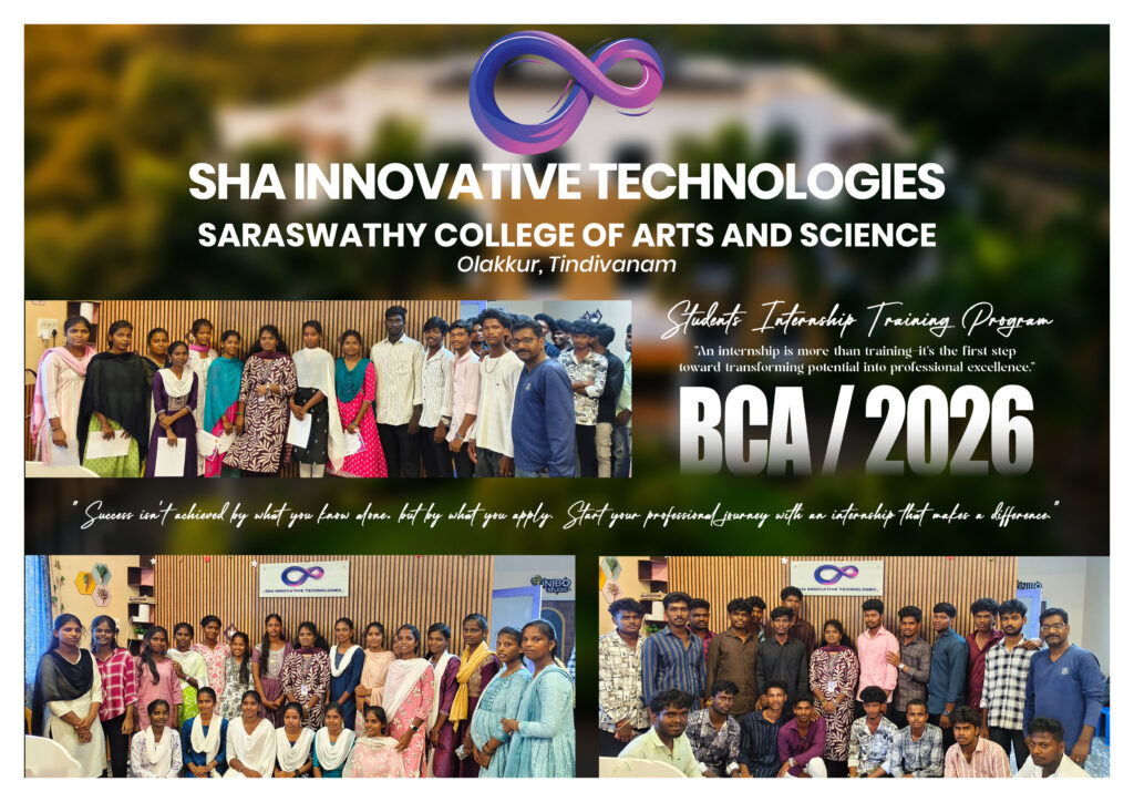 Student internship completion from Saraswathy College of Arts and Science, Olakkur, Tindivanam