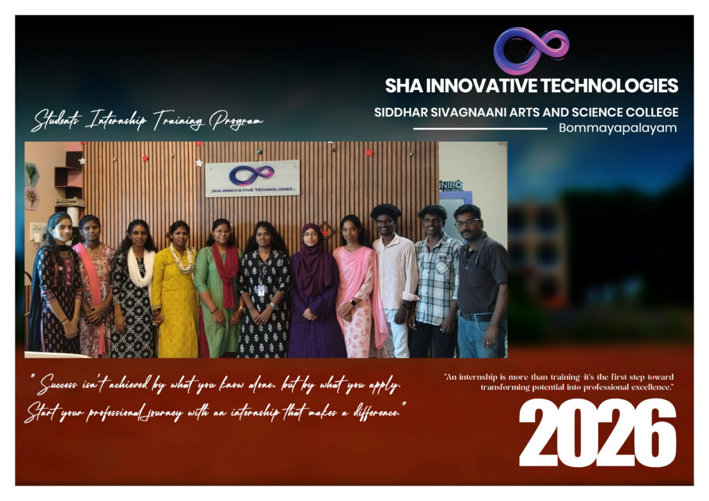 Student internship completion from Siddhar Sivgnaani Arts and Science College