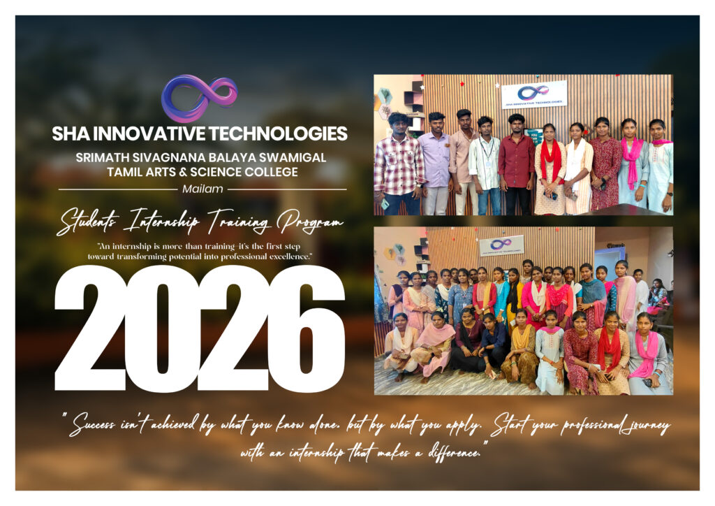 Student internship completion from Srimath Sivagnana Balaya Swamigal Tamil Arts & Science College, Mailam