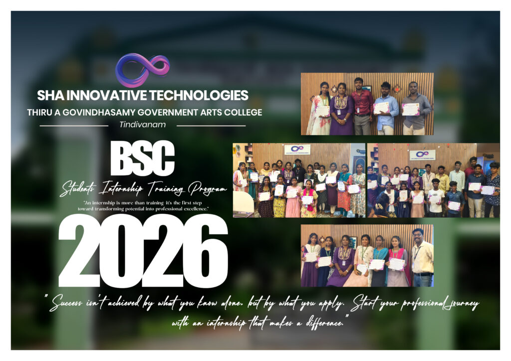 Student internship completion BSC from Thiru A Govindhasamy Government Arts College, Tindivanam