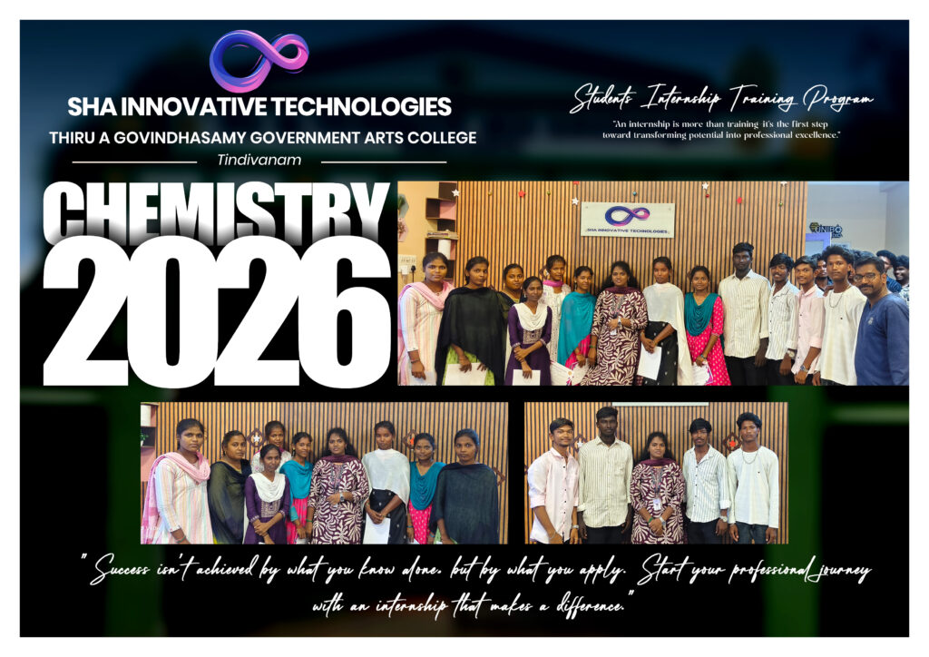 Student internship completion Chemistry from Thiru A Govindhasamy Government Arts College, Tindivanam